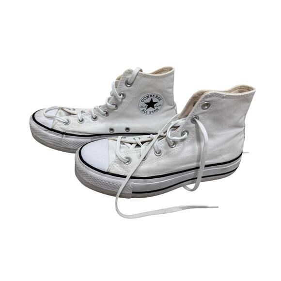Converse Chuck Taylor All Star High Top Sneakers White 7.5 HIgh Tops - Picture 3 of 9